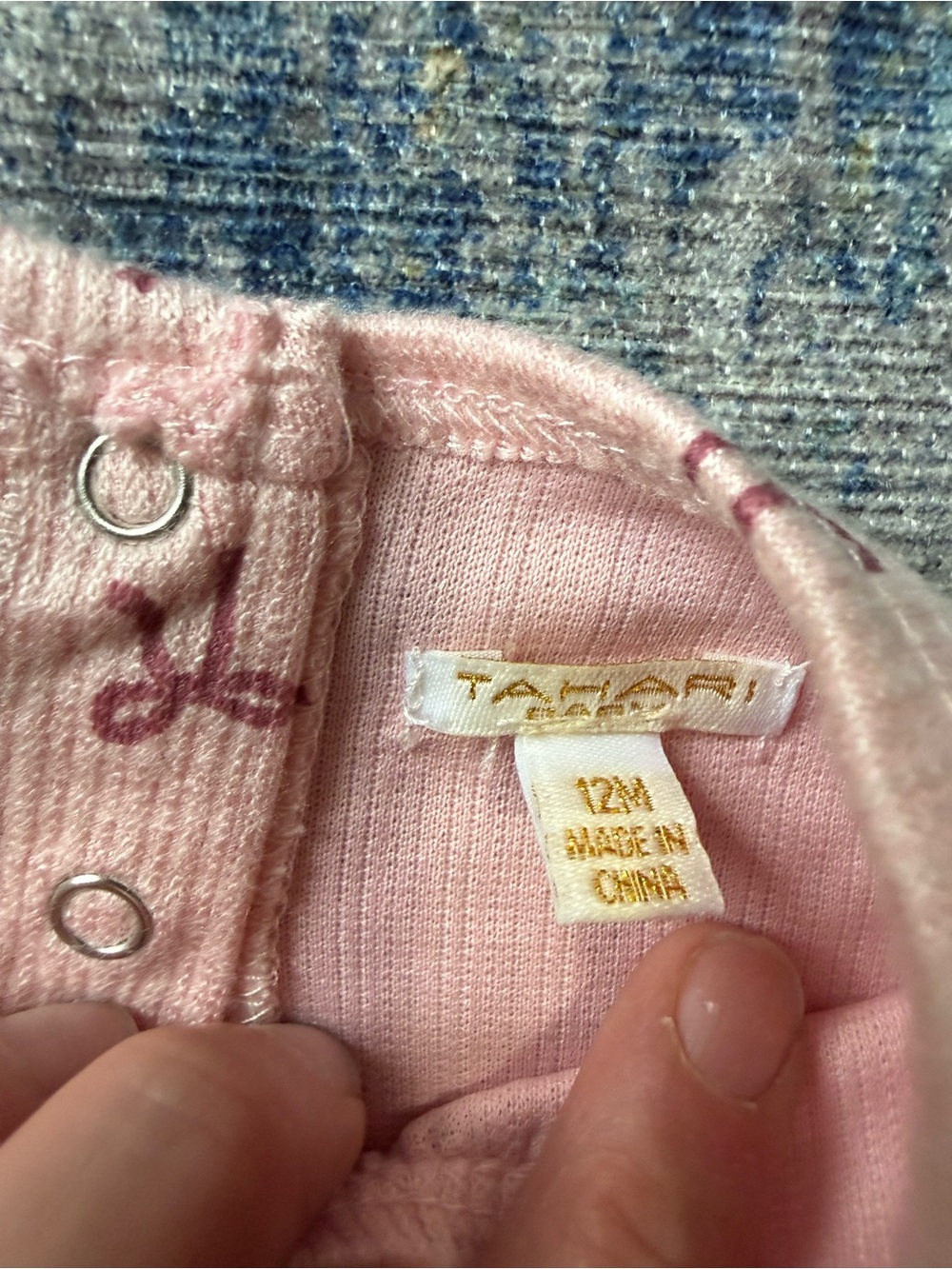 Tartine et Chocolat Pink Bow Print Baby Matching Set - Picture 2 of 2